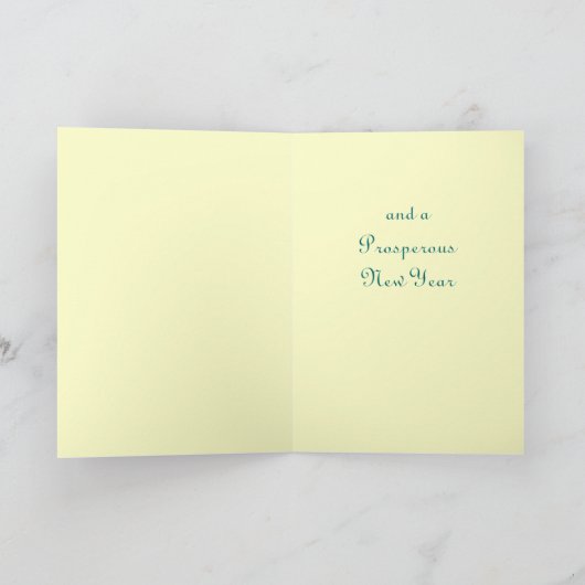 可愛いヴィンテージクリスマスカード シーズンカード (内部)