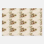 可愛いヴィンテージクリスマスビクトリアン天使 ラッピングペーパーシート (正面2)