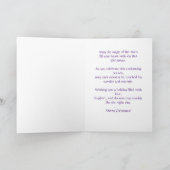 可愛いヴィンテージクリスマスフェアリーパーソナライズされた カード (内部)