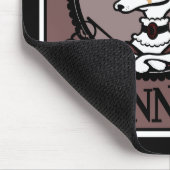 可愛いヴィンテージスタイル漫画FENNECキツネマウスパッド マウスパッド (コーナー)