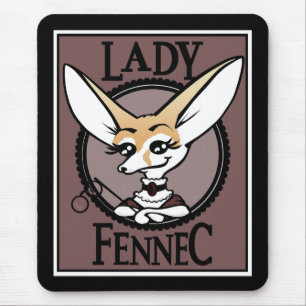 可愛いヴィンテージスタイル漫画FENNECキツネマウスパッド マウスパッド