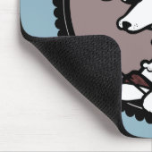 可愛いヴィンテージスタイル漫画FENNECキツネマウスパッド マウスパッド (コーナー)