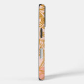 可愛いヴィンテージタコラインアートイラストレーションinピンク Case-Mate iPhoneケース (裏面 / 右)