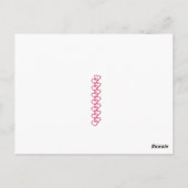 可愛いヴィンテージダッチシュント子犬バレンタイン ポストカード (裏面)