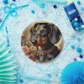 可愛いヴィンテージダッ絵画シュント ペーパープレート (パーティー)