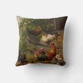 可愛いヴィンテージチキンとローターのデコ枕 クッション (裏面)