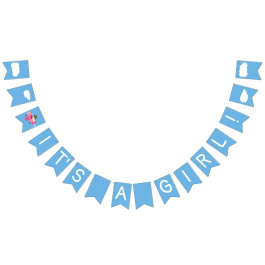 可愛いヴィンテージテディベアスカイライター女の子ベビーシャワー バンティングフラッグ (全)