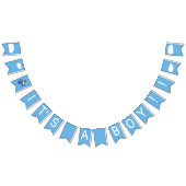 可愛いヴィンテージテディベアスカイライター少年ベイビーシャワー バンティングフラッグ (全)