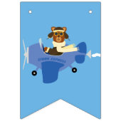 可愛いヴィンテージテディベアスカイライター少年ベイビーシャワー バンティングフラッグ (第3の旗)