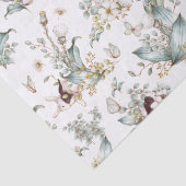 可愛いヴィンテージバニーラビットフローラデコパージュ 薄葉紙 (詳細)