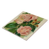 可愛いヴィンテージバラのデコ タイル (側面)