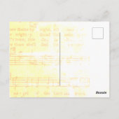 可愛いヴィンテージビクトリアンクリスマスエンジェルス歌 ポストカード (裏面)