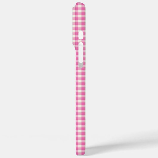 可愛いヴィンテージピンクジンジャムプレイドパターン Case-Mate iPhoneケース (裏面 / 左)