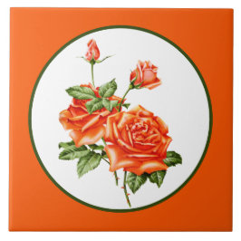 可愛いヴィンテージフローラバラ タイル