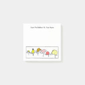 可愛いヴィンテージフーズ編集可能ポストitメモ ポストイット (正面)