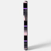 可愛いヴィンテージブラックストライプグレー Case-Mate iPhoneケース (裏面 / 左)