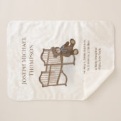 可愛いヴィンテージベビースカスタムタディベア子供部屋 シェルパブランケット (正面(横))