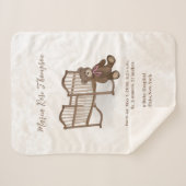 可愛いヴィンテージベビースカスタムタディベア子供部屋 シェルパブランケット (正面(横))