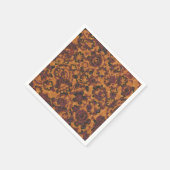可愛いヴィンテージペイズリーシームレスパターンデザイン スタンダードカクテルナプキン (角)