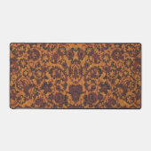 可愛いヴィンテージペイズリーシームレスパターンデザイン デスクマット (正面)