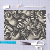 可愛いヴィンテージルーンシームレス 薄葉紙 (クラフト)