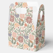 可愛いヴィンテージレトロ花お花箱 フェイバーボックス (オープン)