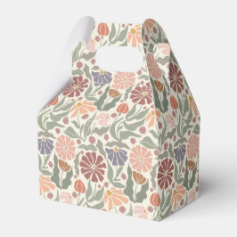 可愛いヴィンテージレトロ花お花箱 フェイバーボックス