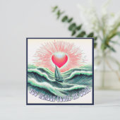 可愛いヴィンテージロマンチックなプンヴァレンティーンズカード シーズンカード (スタンド正面)