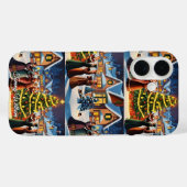 可愛いヴィンテージ伝統的エレガントメリークリスマス Case-Mate iPhoneケース (裏面 (横))