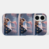 可愛いヴィンテージ伝統的エレガントメリークリスマス Case-Mate iPhoneケース (裏面 (横))