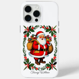 可愛いヴィンテージ伝統的エレガントメリークリスマス iPhone 15 PRO MAXケース