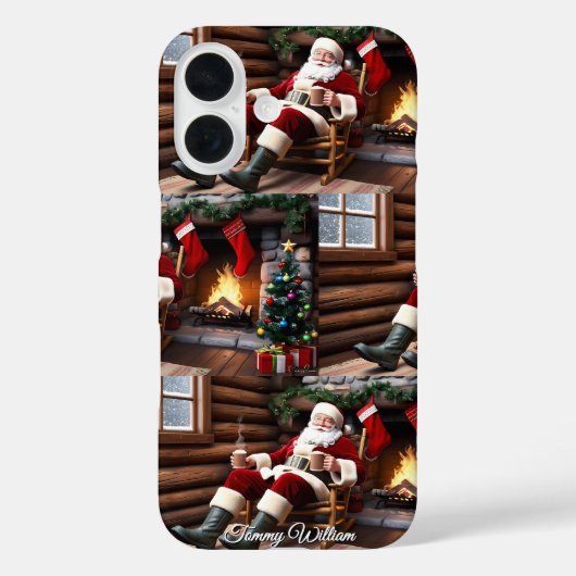 可愛いヴィンテージ伝統的エレガントメリークリスマス Case-Mate iPhoneケース (裏面)