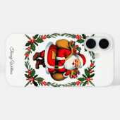 可愛いヴィンテージ伝統的エレガントメリークリスマス Case-Mate iPhoneケース (裏面 (横))
