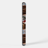 可愛いヴィンテージ伝統的エレガントメリークリスマス iPhoneケース (右側面)