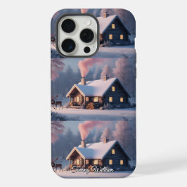 可愛いヴィンテージ伝統的エレガントメリークリスマス iPhone 15 PRO MAXケース