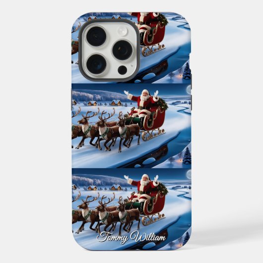 可愛いヴィンテージ伝統的エレガントメリークリスマス iPhoneケース (裏面)