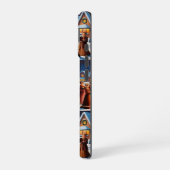 可愛いヴィンテージ伝統的エレガントメリークリスマス iPhone 16ケース (左側面)