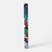 可愛いヴィンテージ伝統的エレガントメリークリスマス iPhone 16ケース (左側面)