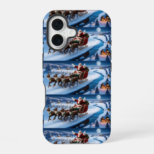 可愛いヴィンテージ伝統的エレガントメリークリスマス iPhone 16ケース