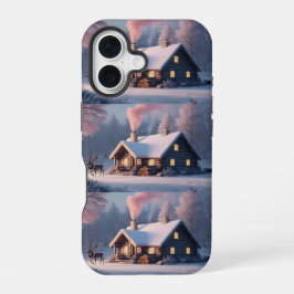 可愛いヴィンテージ伝統的エレガントメリークリスマス iPhone 16ケース