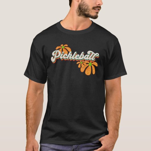 可愛いヴィンテージ動揺してレトロ花 Tシャツ (正面)