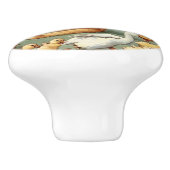 可愛いヴィンテージ動物の家の装飾ノブ セラミックノブ (側面)