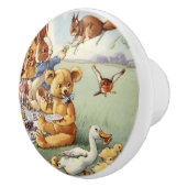 可愛いヴィンテージ動物の家の装飾ノブ セラミックノブ (右)