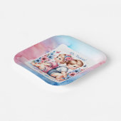 可愛いヴィンテージ双子 | 男の子と女 ペーパープレート (傾斜あり)