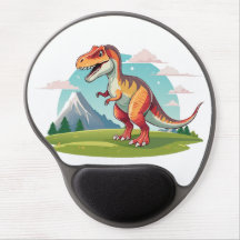 可愛いヴィンテージ恐竜Tレックスと山