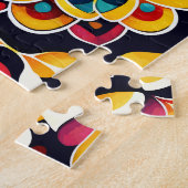 可愛いヴィンテージ曼荼羅 ジグソーパズル (側面)