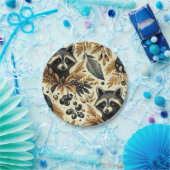 可愛いヴィンテージ柄 ペーパープレート (パーティー)