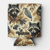 可愛いヴィンテージ柄 缶クーラー (正面)