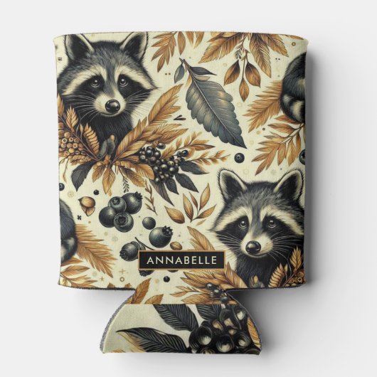 可愛いヴィンテージ柄 缶クーラー (裏面)