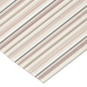 可愛いヴィンテージ白ストライプ赤 テーブルクロス (アングル)